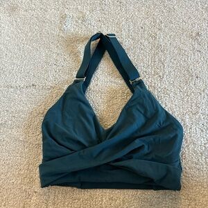 Buffbunny candy wrap sports bra - secret garden dark teal